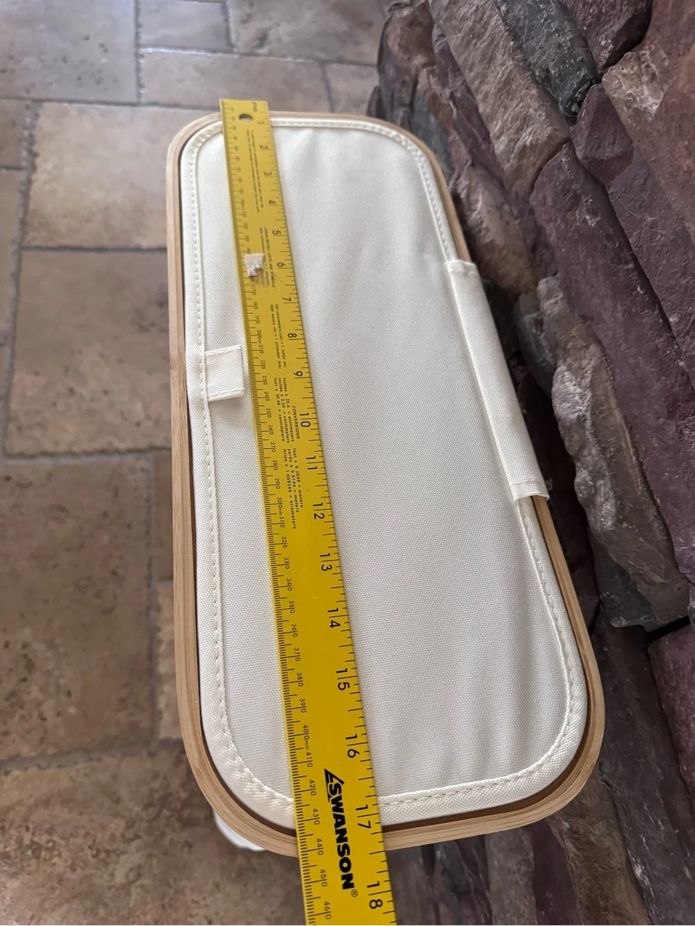 NWOT Toilet Paper Storage Basket, Oxford Cloth, Foldable (Beige)